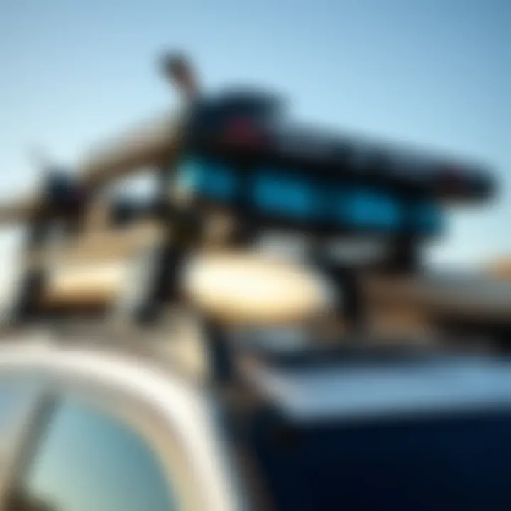 Installing Surf Rack Pads on Vehicle Proper installation of surf rack pads on a vehicle roof