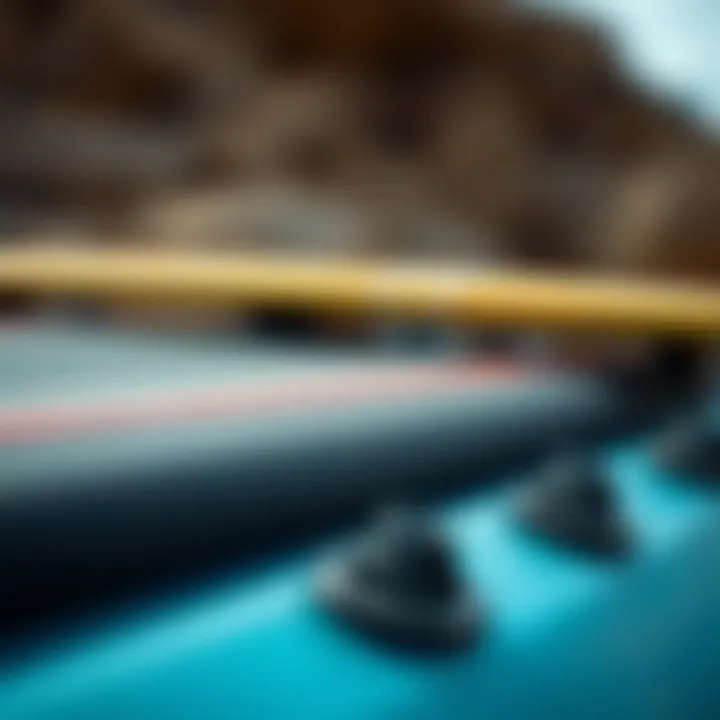 High-Quality Materials in Surf Rack Pads Close-up of high-quality material used in surf rack pads