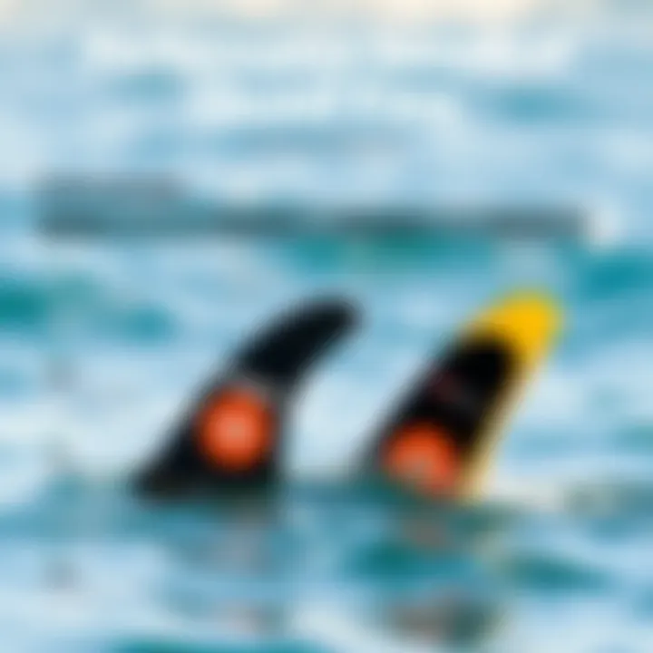 An infographic comparing the performance benefits of quad fins for different riding styles