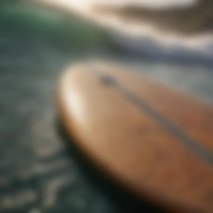Innovative surfboard technology highlighting new materials and design features.