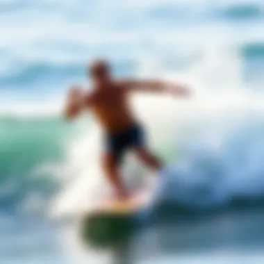 Surfer Riding the Waves A surfer enjoying the waves, embodying customer loyalty