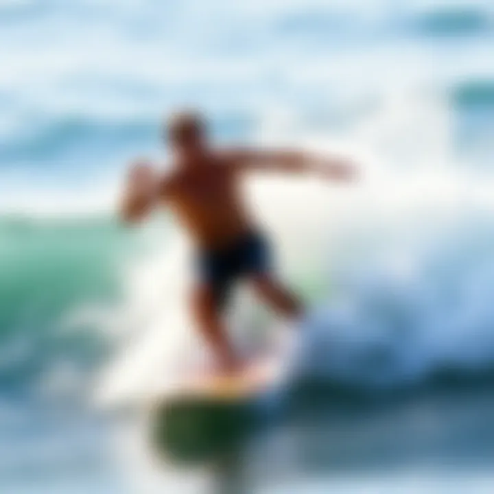 Surfer Riding the Waves A surfer enjoying the waves, embodying customer loyalty