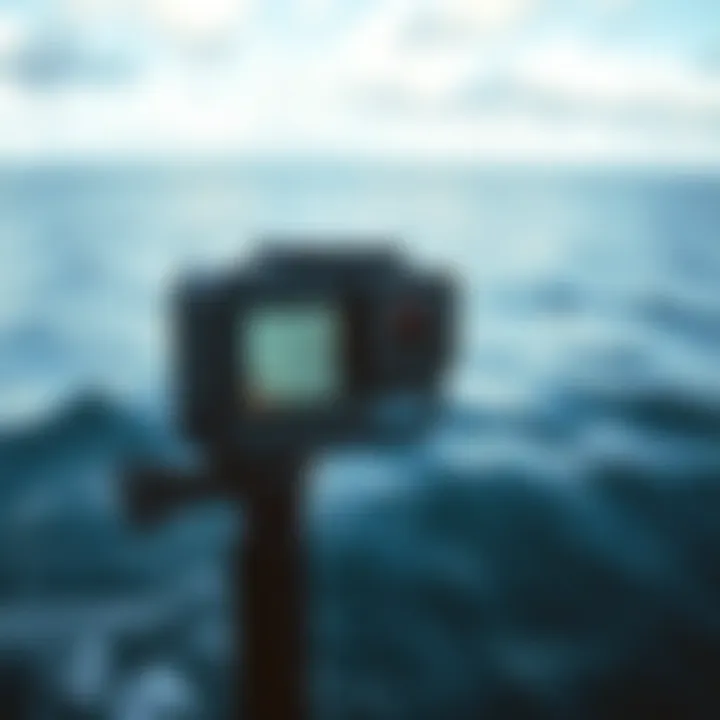 GoPro Remo remote control with ocean background