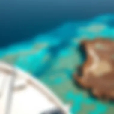 Aerial view of the Great Barrier Reef