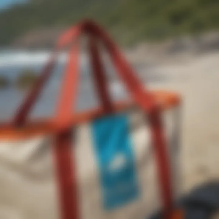 Close-up of Patagonia beach bag features