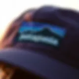 Close-up of the Patagonia Waterfarer Cap showcasing its unique design.
