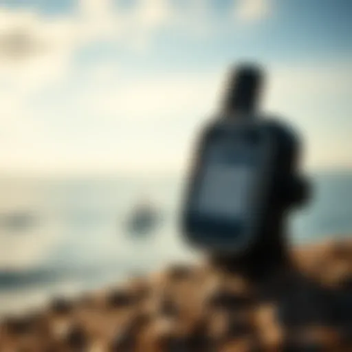 Rip Curl GPS Device Features A detailed view of the Rip Curl GPS device showcasing its design and features