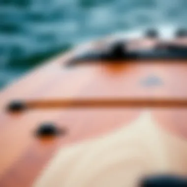 Detailed view of an 8 inch deck showcasing its craftsmanship and design elements