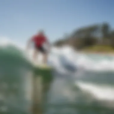 Participants enjoying a seasonal surfing event