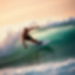 Dynamic bodyboarding action on a vibrant wave