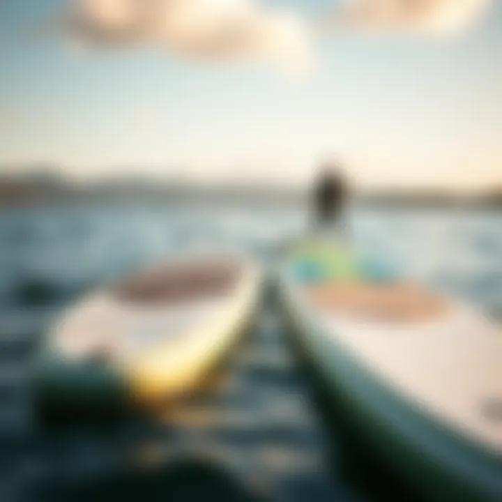 Comparison of Racing and All-Around SUP Boards A side-by-side comparison of racing and all-around SUP boards