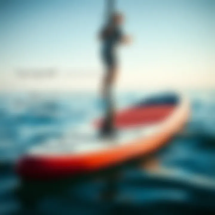 Touring SUP Board Features Explained A detailed look at a touring SUP board with specifications highlighted