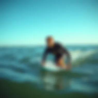 Wetsuit top in action during watersport activity