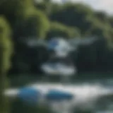 A close-up view of a lift efoil gliding over the water's surface