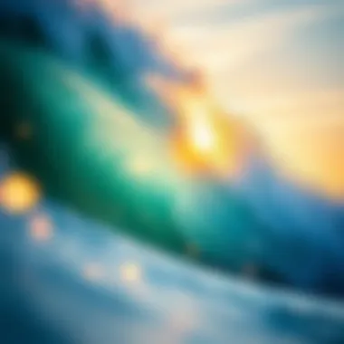 A vibrant wave for surfing