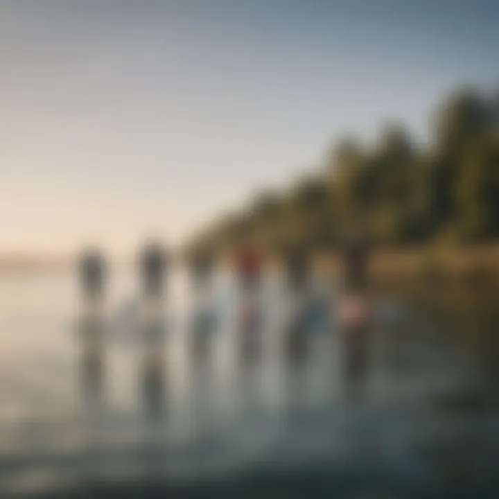 A group of paddleboarders enjoying the calm waters, illustrating the recreational opportunities in Zeeland.