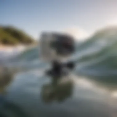 Installation of GoPro mounts on a surfboard