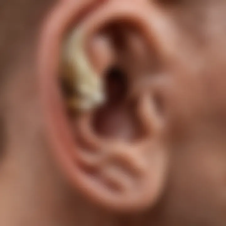 Diagram depicting the anatomy of the ear with emphasis on the eardrum.