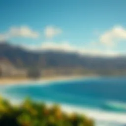A stunning view of Ke Iki Beach showcasing its pristine waves and shoreline.