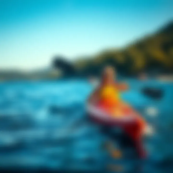 Kayaking Enhanced with Keel Fins Kayaking with enhanced stability through keel fins