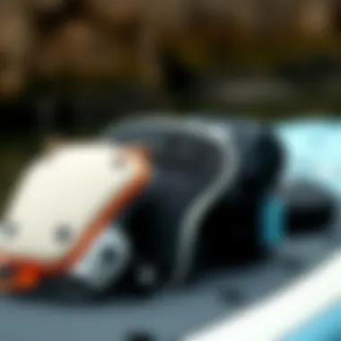 Variety of Knee Pads for Enhanced Comfort Close-up of different types of knee pads for paddle boarding