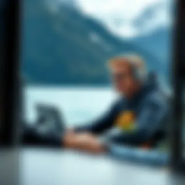 Customer support representative engaging with a client