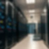 Elegant server room with advanced technology