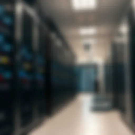 Elegant server room with advanced technology