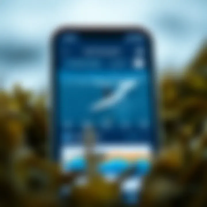 Surf Forecasts on Magic Seaweed View of the Magic Seaweed app interface showcasing surf forecasts