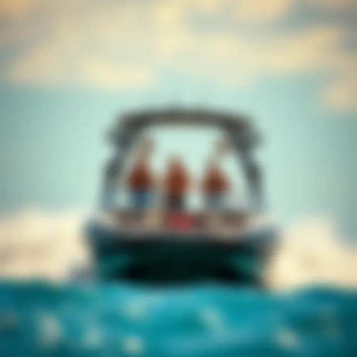 A dynamic shot of watersports enthusiasts enjoying their time around a Mastercraft tower