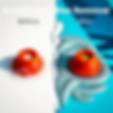 Results of Effective Wax Removal Before and after comparison of a clean surface post wax removal