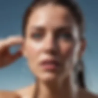 Effective Head Tilting Technique Illustration of a person tilting their head to remove water from an ear