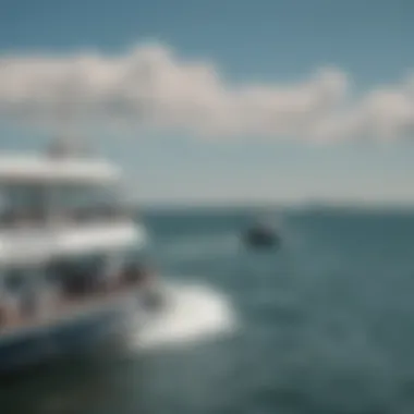 Scenic view of Martha's Vineyard from the ferry