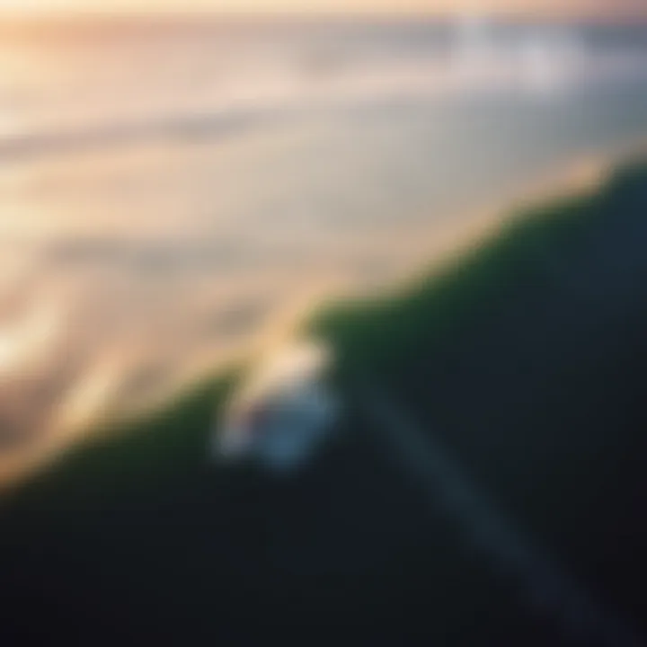 Aerial view of surfers riding waves at a popular Maui surf spot