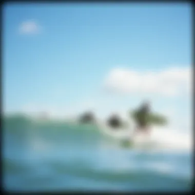 A local surf competition at Newport