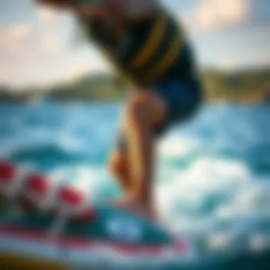 O'Neill Bahia Gear in Action Dynamic shot of O'Neill Bahia gear in action during a watersport activity