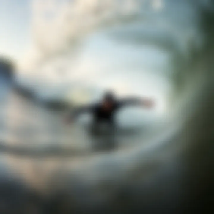 Swimmer in O'Neill Super Freak wetsuit in action during a wave