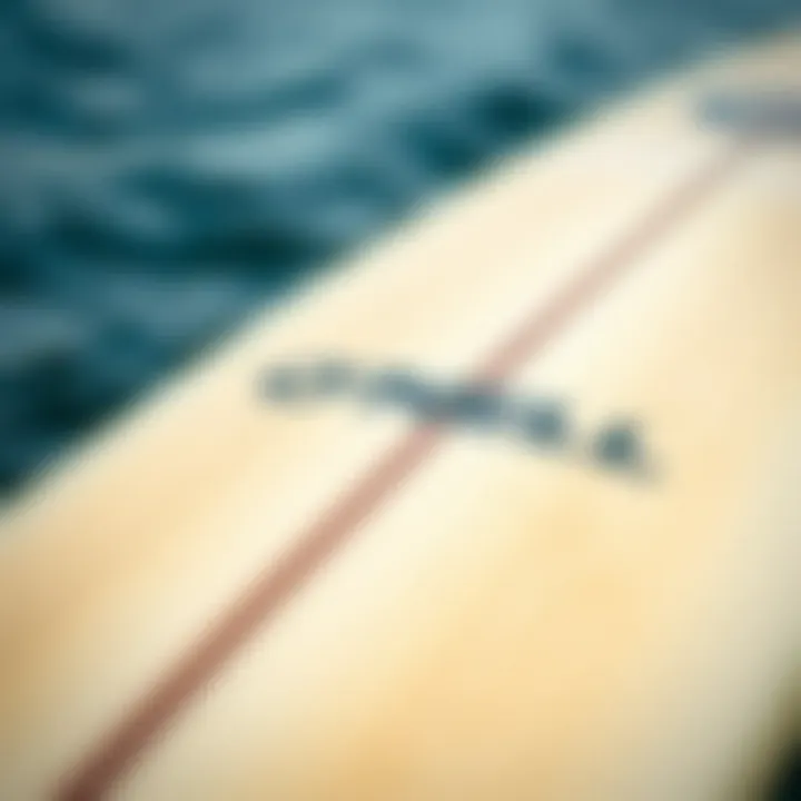 Artful Design of O'Neill Surfboards Close-up of O'Neill surfboard design