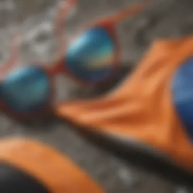 Close-up of the innovative materials used in O'Neill swimsuits