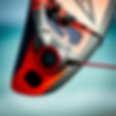 Close-up of Ozone kite features and design