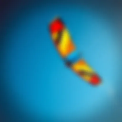 Vibrant Ozone Kite in Action Colorful Ozone kite soaring in the sky