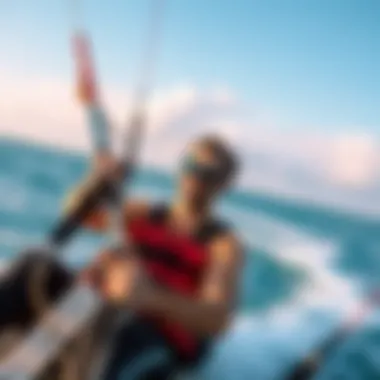 User enjoying Ozone kite flying experience