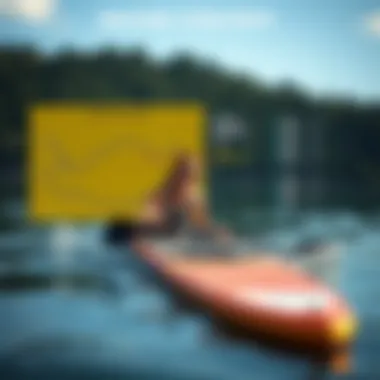 Paddle Race Strategy Illustration Race strategy illustration with course layout