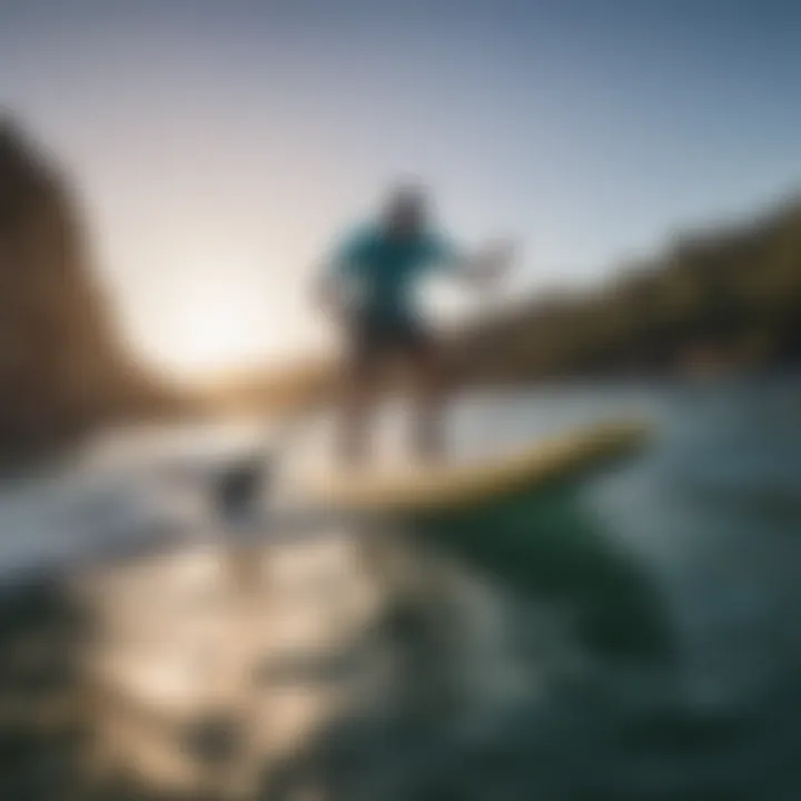 Paddler enjoying a smooth experience on a high weight limit board