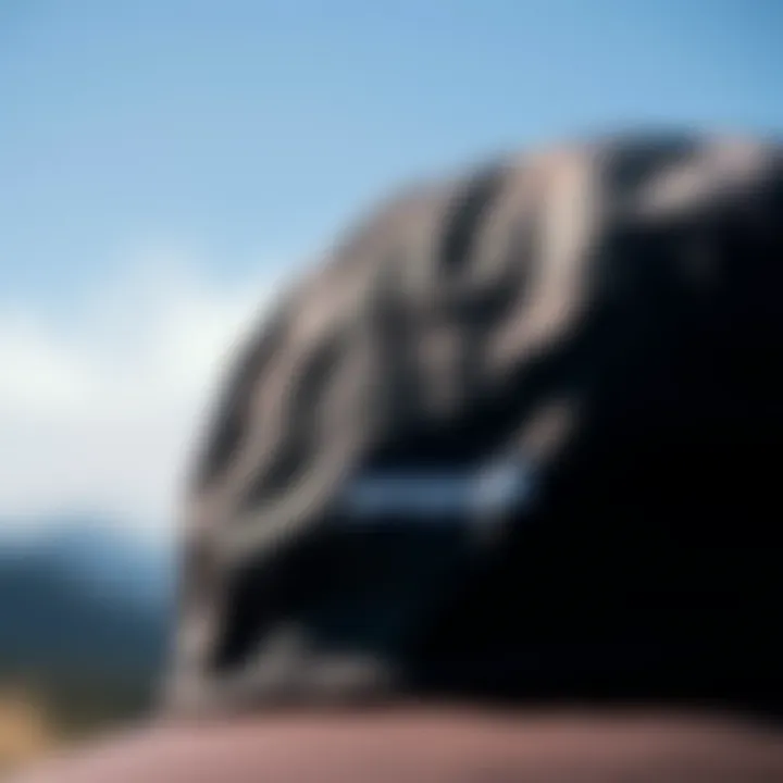 Close-up of the Patagonia Forge Hat showcasing its unique fabric texture.