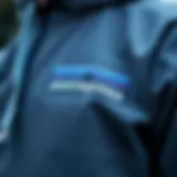 Close-up of the Patagonia Light Hoodie showcasing its high-quality fabric texture