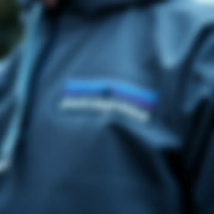 Close-up of the Patagonia Light Hoodie showcasing its high-quality fabric texture