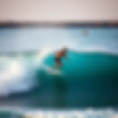 Bodyboarding in Action A bodyboarder riding a wave, demonstrating the thrill and excitement of the sport.