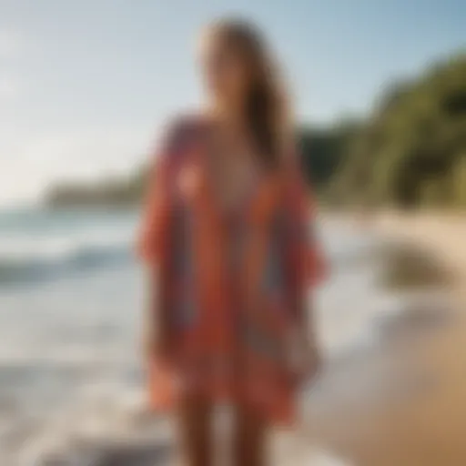 Stylish Rip Curl beach cover-up in vibrant colors