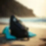 Rip Curl surf gear on the beach